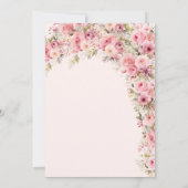 ブランチザブライドピンクフローラブライダルシャワー 招待状 (裏面)