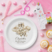 ブランチシャンパンフラワーズブライダルシャワー ペーパープレート (パーティー)