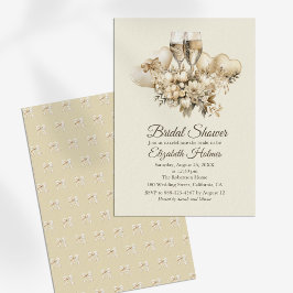 ブランチシャンパンフラワーズブライダルシャワー 招待状