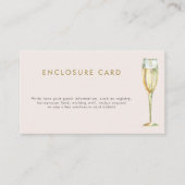 ブランチシャンパンブライダルシャワー エンクロージャーカード (正面)