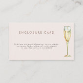 ブランチシャンパンブライダルシャワー エンクロージャーカード (正面)