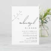ブランチシンプルグリーナリーリハーサルディナー招待状 招待状 (スタンド正面)