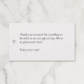 ブランチシンプルサンキューフォイルギフトラベル ギフトタグ (裏面 (横))