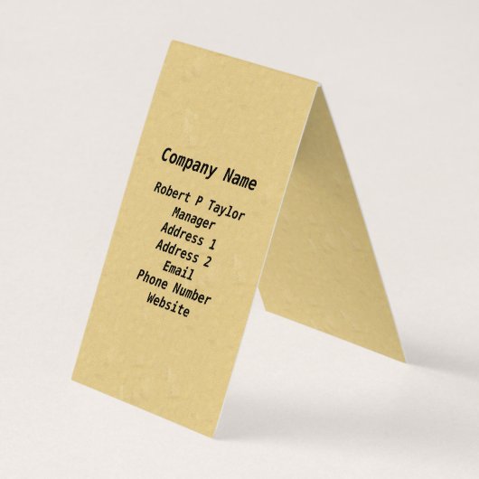 ブランチタン威厳のあるに茶色の白いフクロウを見る 名刺 (裏面)