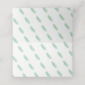 ブランチデジタル水彩緑結婚園 プレイスカード (内部開封)