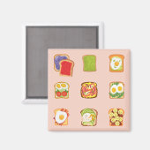 ブランチトースト マグネット (正面/裏面)