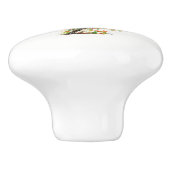 ブランチドアノブカラフルに可愛い鳥 セラミックノブ (側面)