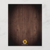 ブランチバブリーサンフラワーズバラワインブライダルシャワー (裏面)