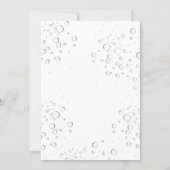 ブランチバブリーブライダルシャワーひまわり緑 招待状 (裏面)