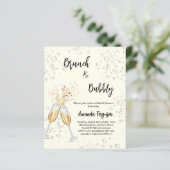 ブランチバブリーブライダルシャワーアイボリー招待 (スタンド正面)