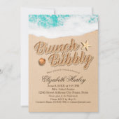 ブランチバブリーブライダルシャワーサマービーチスターフィッシュ 招待状 (正面)