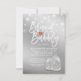 ブランチバブリーブライダルシャワーメイスンジャールストリングライト 招待状