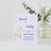 ブランチバブリーブライダルシャワーラベンダーの招待 (スタンド正面)