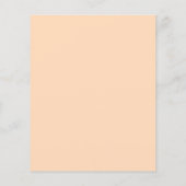 ブランチバブリーブライダルシャワー桃の招待 (裏面)