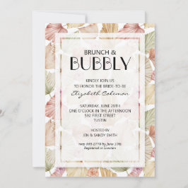 ブランチバブリー乾葉乾ブライダルシャワー 招待状