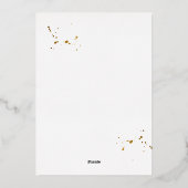 ブランチバブルストロベリーシャンパンブライダルシャワー 箔招待状 (裏面)