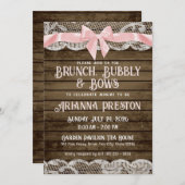 ブランチバブーブリーバームウッド&ボーズベビーシャワー 招待状 (正面/裏面)