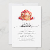 ブランチパンケーキベビーシャワー招待状 招待状 (正面)