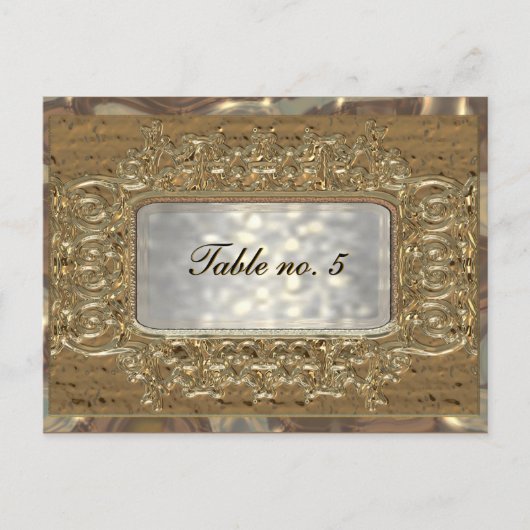 ブランチビクトリアン子テーブル番号カード ポストカード (正面)