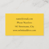 ブランチフラクタルアートおかしい料理、トマト、卵 名刺 (裏面)