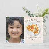 ブランチプンワッフル教室バレンタイン写真 カード (スタンド正面)