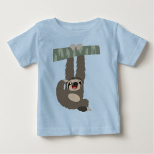 ブランチベビーTシャツからぶらさがる漫画 ベビーTシャツ