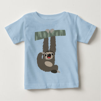ブランチベビーTシャツからぶらさがる漫画 ベビーTシャツ