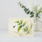 ブランチポスタ中国のー上のインクホーネット ポストカード (スタンド正面)