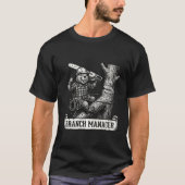 ブランチマネージャーの面白いビーバー樹木医ジョーク Tシャツ (正面)