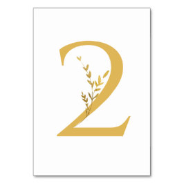 ブランチミニマリストホワイトおよびモダン金ゴールド結婚ズ テーブルナンバー