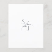 ブランチミニマリストホワイト&シルバー結婚ズ詳細 (裏面)