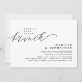 ブランチモダンの後結婚ずっと幸せに落ち込むこと 招待状 (正面)