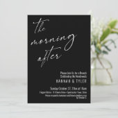 ブランチモダンブラック後の朝のスクリプト 招待状 (スタンド正面)