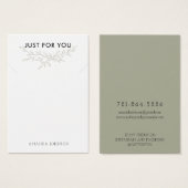 ブランチモダン自然ネックレスディスプレイカード (正面&裏面)