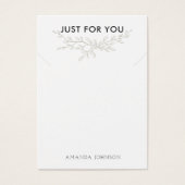 ブランチモダン自然ネックレスディスプレイカード (正面)