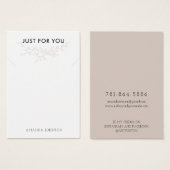 ブランチモダン自然ネックレスディスプレイカード (正面&裏面)