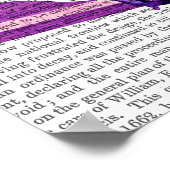 ブランチャーズ水素（紫）熱気球 ポスター (角)