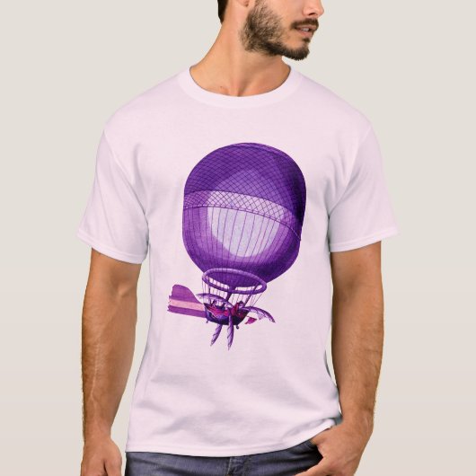 ブランチャーズ水素(紫)熱気球 Tシャツ (正面)