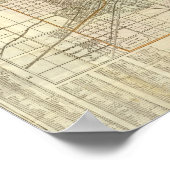 ブランチャードのシカゴのガイドマップ ポスター (角)