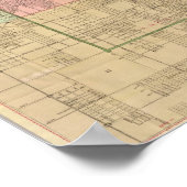 ブランチャードのシカゴのガイドマップ ポスター (角)