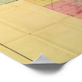 ブランチャードのシカゴ周辺地図 ポスター (角)