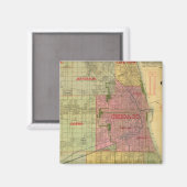 ブランチャードのシカゴ周辺地図 マグネット (正面/裏面)