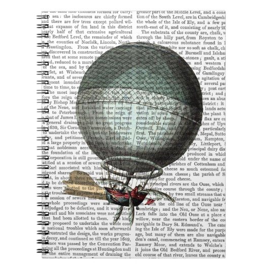 ブランチャードヴィンテージ熱気球 ノートブック (正面)