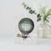 ブランチャードヴィンテージ熱気球 ポストカード (スタンド正面)