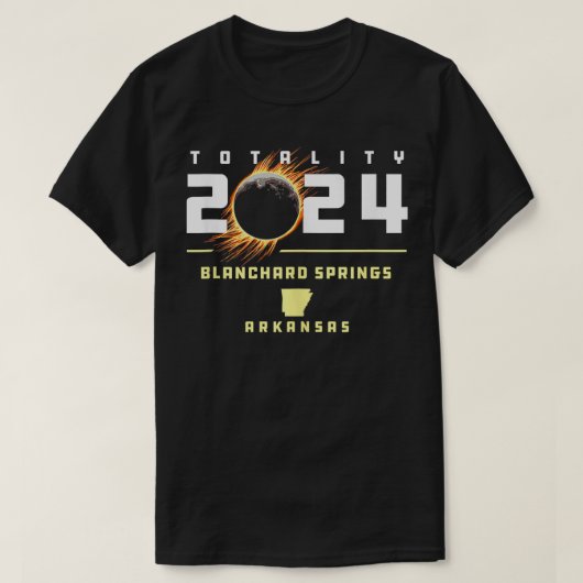 ブランチャード春アーカンソー2024トータル太陽のエクリップ Tシャツ (デザイン正面)