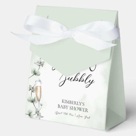 ブランチユーカリプトゥスシャンパンガーデンベビーシャワー フェイバーボックス (正面)