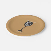 ブランチワイングラスANYカラー&イベントパーティープレート ペーパープレート (アングル)