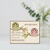 ブランチ上のOwls移動アナウンス 案内ポストカード (スタンド正面)