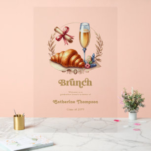 ブランチ卒業へようこそ アクリルサイン