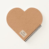 ブランチ構成上のアボカドパーソナライズされたー ノートブック (裏面)